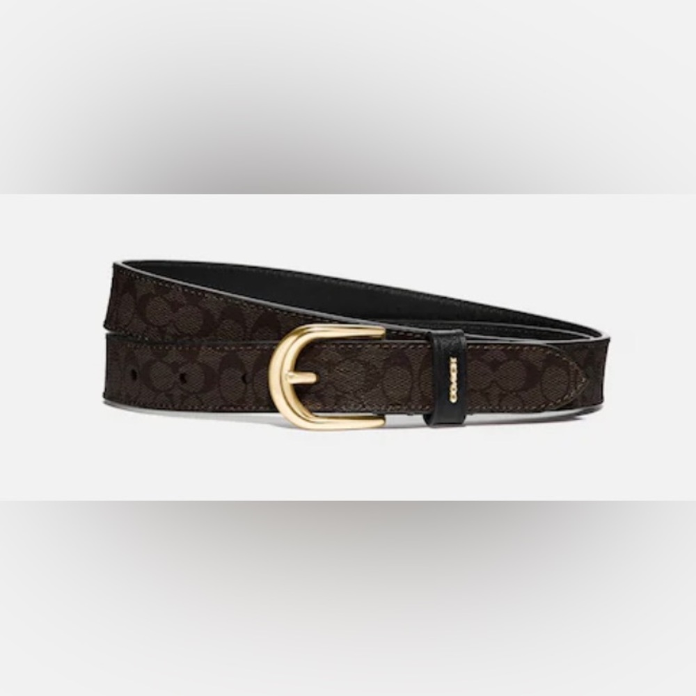 BUNDLE DEAl‼️ Coach Classic Belt Signature Canvas/Coach Pouch Signature Canvas - Picture 11 of 15